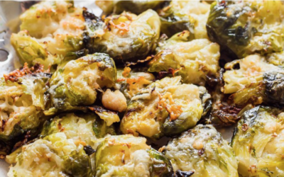 Smashed Parmesan Brussels Sprouts